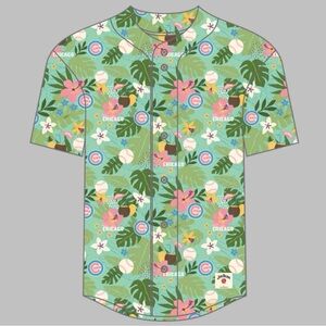 BDA Sports CHICAGO CUBS Hawaiian Shirt Giveaway 2025 XL NIP